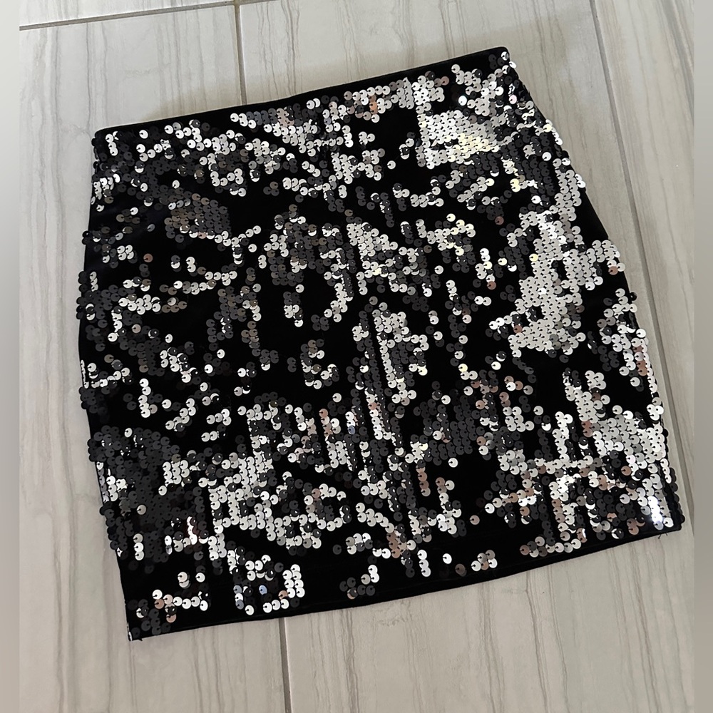 Sequin Black Skirt